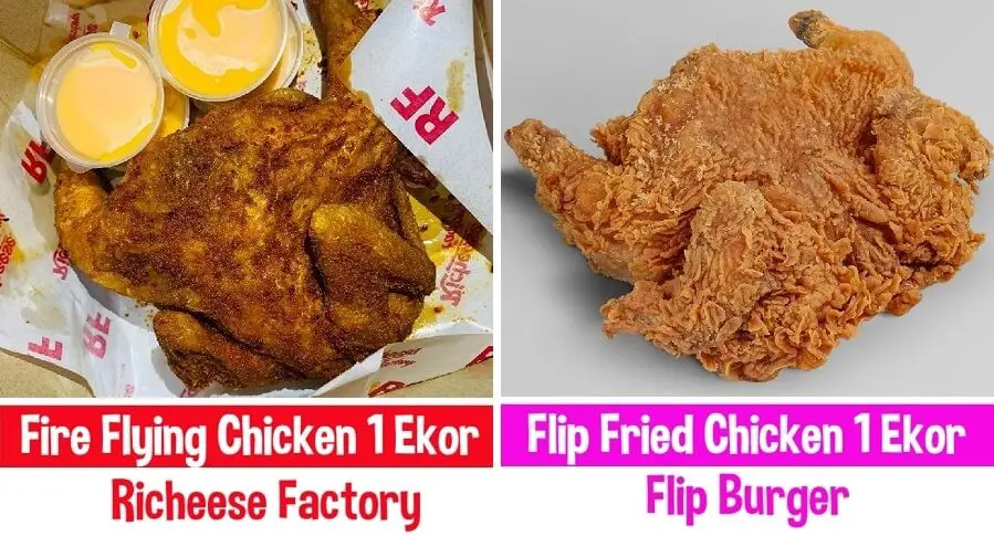 harga fire flying chicken richeese
