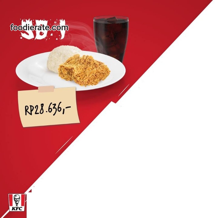 Popular Dish: Paket Super Besar 1: 1 Pc Ayam + Nasi + Pepsi KFC