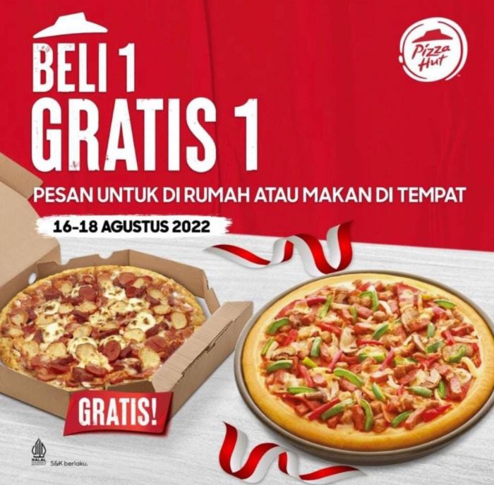 Promo Pizza Hut Merdeka Beli 1 Gratis 1 Foodierate