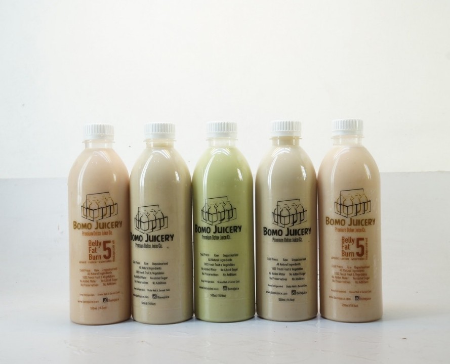 Menu NUT MYLK PACKAGE - 5 bottles 500ml Bomo Juicery