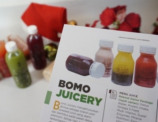 Menu Mini Reset Detox Package  Bomo Juicery