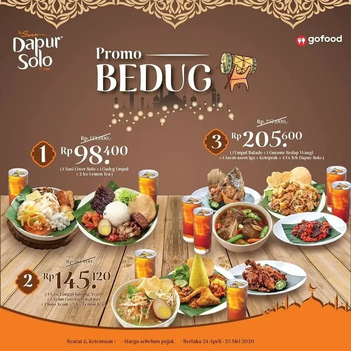 Promo Ramadan Dapur  Solo  Paket Bedug Mulai Rp 98 Rb an 