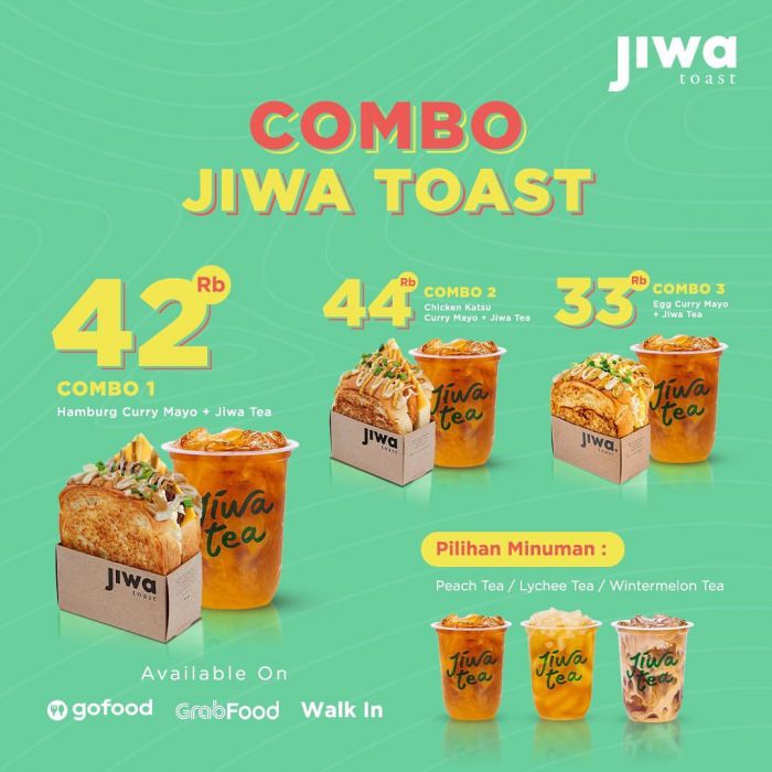 Promo Jiwa Toast Paket Combo Mulai Rp 33 Ribu Foodierate