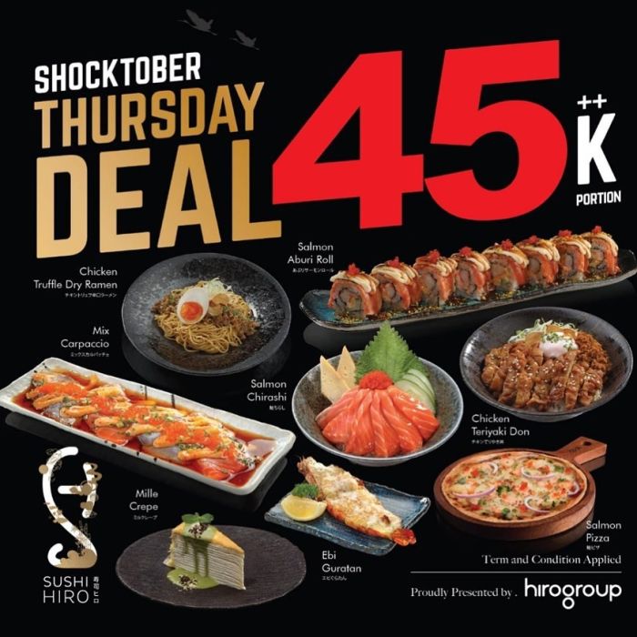 Promo Sushi Hiro Shocktober Deal | Foodierate