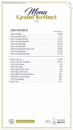 Daftar Harga Menu Bakmi Grand Kelinci Express