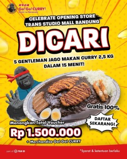 Promo Go! Go! Curry! Opening Bandung