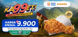 Promo Popeyes Kagget Kejutan Tengah Bulan Qris Bank Saqu Harga Spesial 9900
