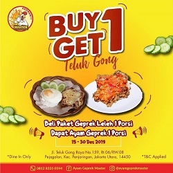 Promo Ayam Geprek Master Buy 1 Get 1