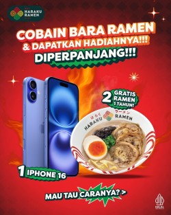 Promo Haraku Ramen Giveaway