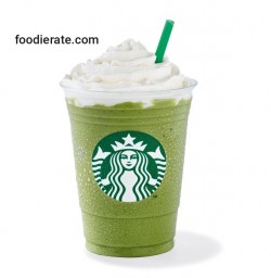 Menu Green Tea Cream Frappuccino Starbucks Coffee