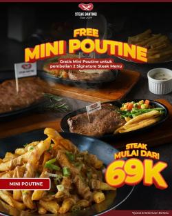 Promo Steak Banting Free Mini Poutine