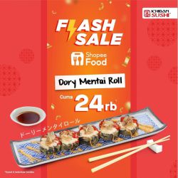Promo Ichiban Sushi Flash Sale Shopeefood Dory Mentai Roll - 24k