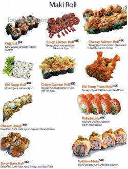 Daftar Harga Menu Fure Sushi