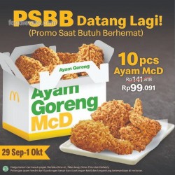 Promo McDonald's 10 Ayam - 99k