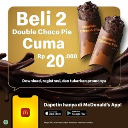 Promo McDonald's 2 Double Choco Pie 20k