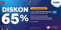 Promo McDonald's HUT BCA Kartu Kredit BCA - 65%