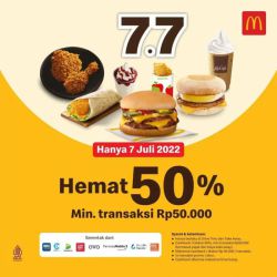 Promo McDonald's 7.7 Tanggal 7 Juli 2022 - 50%
