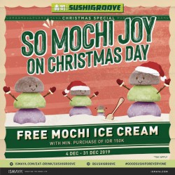 Promo Xmas Sushi Groove Free Mochi