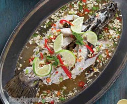 Steamed Fish With Lime Sauce