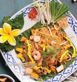 Thai Fried Rice Noodles (Pad Thai) Jittlada Restaurant