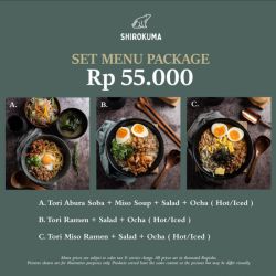 Promo Shirokuma Paket Set Menu - 55k