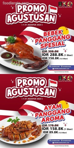 Promo X.O Suki Merdeka Bebek Panggang dan Ayam Panggang - 89k