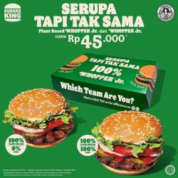 Promo Burger King Plant Based Whooper Jr. - 45k