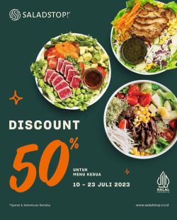 Promo SaladStop! Menu Kedua - 50%