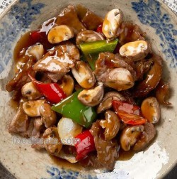 Beef Mushroom With Oyster Sauce