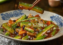 Stir Fried Bitter Gourd In Black Bean Sauce