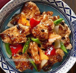 Deep Fried Slice Fish With Black Bean Sauce