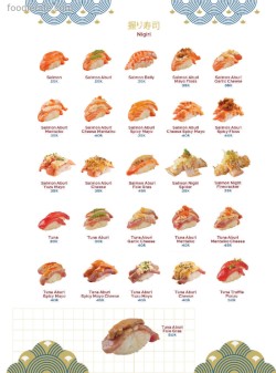 Daftar Harga Menu Kintaro Sushi