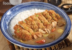 Chicken Katsu With Beef Curry