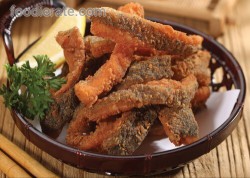 Salmon Skin Fried