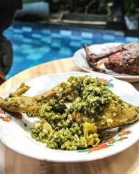 Ayam Gondol Wewe / Green Mistress Chicken Warung MJS