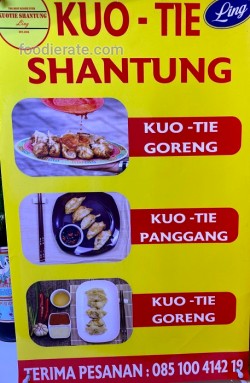 Daftar Harga Menu Kuotie Shantung Ling