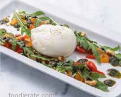 Buratta With Roasted Pepper