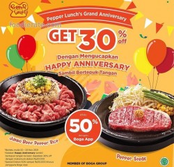 Promo Pepper Lunch Anniversary - 50%