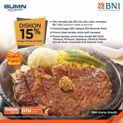 Promo Pepper Lunch BNI - 15%