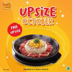 Promo Pepper Lunch Oktober Free Upsize