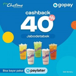 Promo Chatime Gopay - 40%