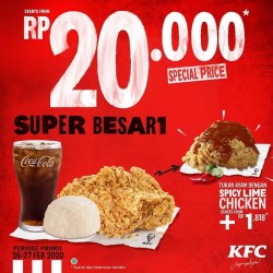 Promo KFC Super Besar 1 - 20k