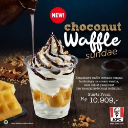 Promo KFC Choconut Waffle SundaeRp 10.909