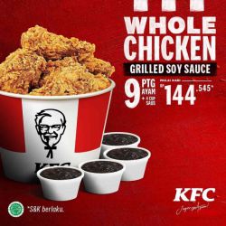 Promo KFC 9 Pcs Chicken Grilled Soy Sauce - 144k