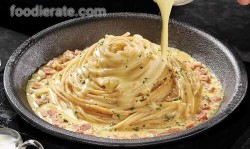 Menu Spaghetti Creamy Carbonara Platinum Grill