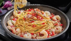 Spaghetti Shrimp Sambal Matah Platinum Grill