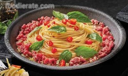 Menu Spaghetti Beef Basil Platinum Grill