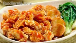 Crispy Chicken Hot & Sour Sauce With Rice