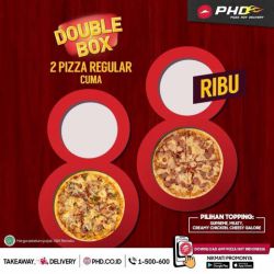 Promo Pizza Hut Delivery (PHD) 2 Regular Pizza - 88k