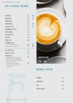 Daftar Harga Menu Liberica Coffee